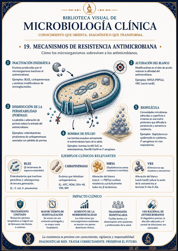 Mecanismos de resistencia antimicrobiana